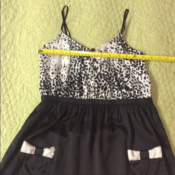 Vintage Everly USA animal print PINUP Sexy spaghetti strap slip dance dress L - Picture 4 of 8